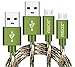 Agoz 2Pack HeavyDuty Braided Micro USB Fast Charger Data Sync Cable For Samsung Galaxy S7, S7 Edge, S6, S4, J7 (2016),J7 V,J7 (2017),J7 Sky PRO,J7 Perx,J7 Prime,J3 Emerge,J3V, J3 Eclipse,Mission (6ft)
