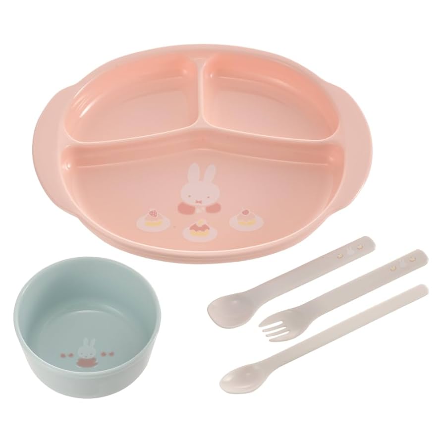 Amazon.co.jp: リッチェル ミッフィー 食器セットMD（セット内容