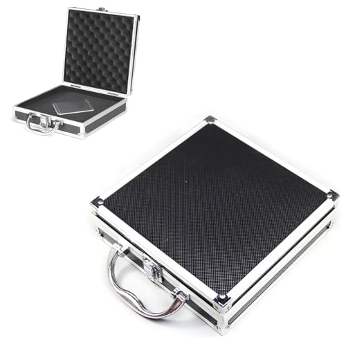 Aluminium Frame Tool Case with Padded Foam Travel Case(M 21.5x21.5x6.5cm)