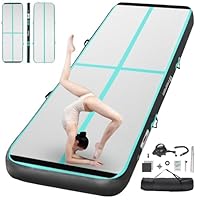 FBSPORT Tappetino Gonfiabile Airtrack 6m - Per Ginnastica, Yoga, Allenamento, Spesso 20cm, Con Pompa - Foto 3