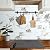 AULIGET 4-Piece Polished White Marble with Gold Peel and Stick Backsplash Wall Tiles, 3" x 12" PVC Faux Stone Stick on Tiles for Backsplash Kitchen, Bathroom, Laundry Room, Camper, Fireplace