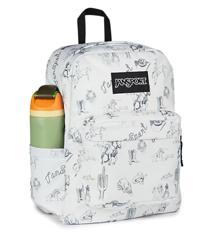 Image of JanSport SuperBreak Plus Backpack with Padded 15-inch Laptop Sleeve and Integrated Bottle Pocket - Spacious and Durable Daypack for Work and Travel - Cactus Jansport