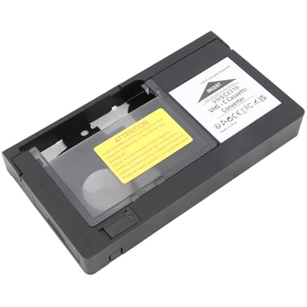 Yctze Adapter do Kamery Wideo do Konwertera VHS na VHS C z Odtwarzaniem i Nagrywaniem łatwe Sterowanie Jednym Dotknięciem i Nostalgiczne Wspomnienia