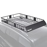 YOLENY 64' Universal Roof Rack, Vehicle Cargo Baskets Fit for SUV, Truck, Car, Rooftop Basket with...