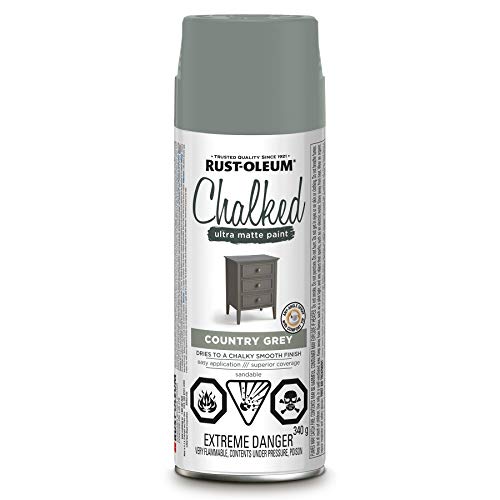 Peinture pulvérisable ultra-mate Chalked gris campagne 340g