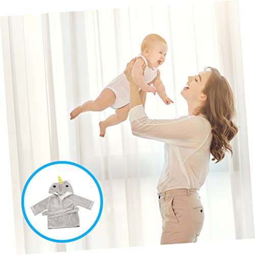 SOIMISS Roupão Com Capuz Poncho Toalha Infantil Criança Com Capuz Macio Roupão Bebê 6-12 Meses Roupã