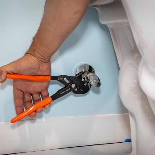 Klein Tools Chave de alicate compacta D53110, chave de alicate ajustável multiuso de alta alavancage