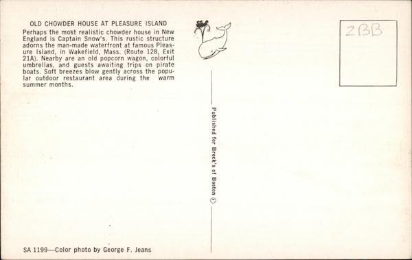 Miniatura 2 de Old Chowder House at Pleasure Island Wakefield, Massachusetts MA Original Vintage Postcard