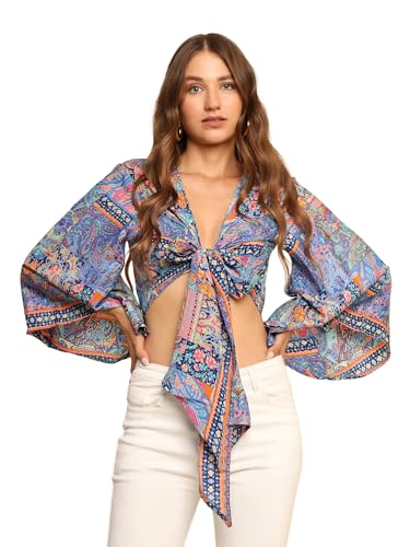 Image of KE Kanha Exports top for Women Stylish Western | wrap Tops for Woman | Perfect on Jeans Tops for Women | Summer top | Beach Outfits Dress for Stylish