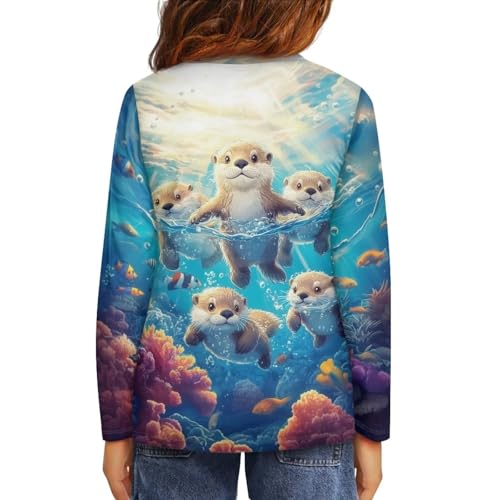 Image of Uourmeti Girls Graphic Tees Long Sleeve T Shirts for Teens Casual Tshirts Junior Sportswear Fall Tops