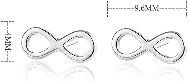 Minimalist Infinity Tiny 925 Sterling Silver Cartilage Tragus Small Stud Earrings for Women Sensitive Ears Cute Mini Huggie Post - Image 4