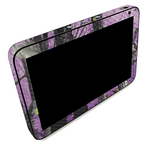 Image of MightySkins Carbon Fiber Skin Compatible with Amazon Echo Show 8 (Gen 2) - Purple Tree Camo | Protective, Durable Textured Carbon Fiber Finish | Easy to Apply