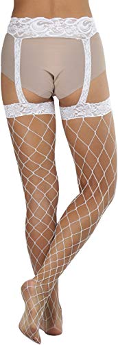 Image of ToBeInStyle Women's Attached Garter Belt Suspender Nylon Stocking Pantyhose
