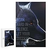 【Work Hard In Silence Puzzles de haute qualité】 : nous sommes fiers de dire que tous nos puzzles sont produits en utilisant une technique de découpe de précision pour une finition semblable à celle d'une affiche. Cela garantit que votre puzzle terminé semble lisse et homogène, pour un résultat dont vous pouvez être fier.