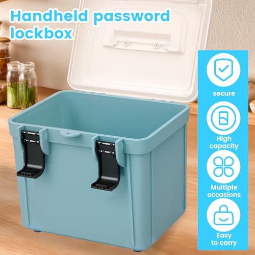 Boîte de rangement verrouillable 4 Litres avec serrure à combinaison - 5