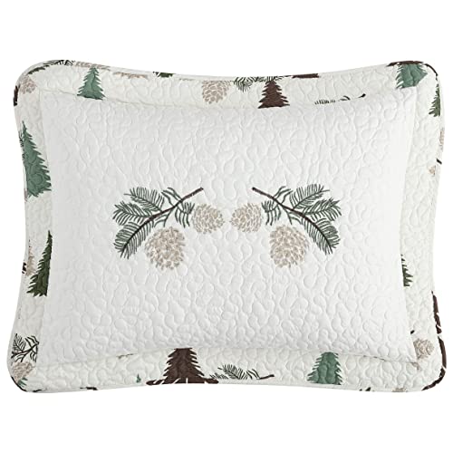 Beatrice Home Fashions CBHSHA26 Cabin High Lodge Embroidered Pillow Sham cover