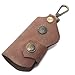 JingRongDa Handmade Leather Key Chain Holder, Leather key case for key storage Car Key Holder Screw-Link Detachable Key Holder DIY Key Organizer (brown)