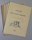  Annuaire de la Societé d\'Histoire Sundgovienne/ Jahrbuch des Sundgauvereins. 1963, 1968-1971 (zus. 5 Hefte). Mulhouse, Éd. Alsatia, 1963 ff. Gr.-8°. br./ kt.