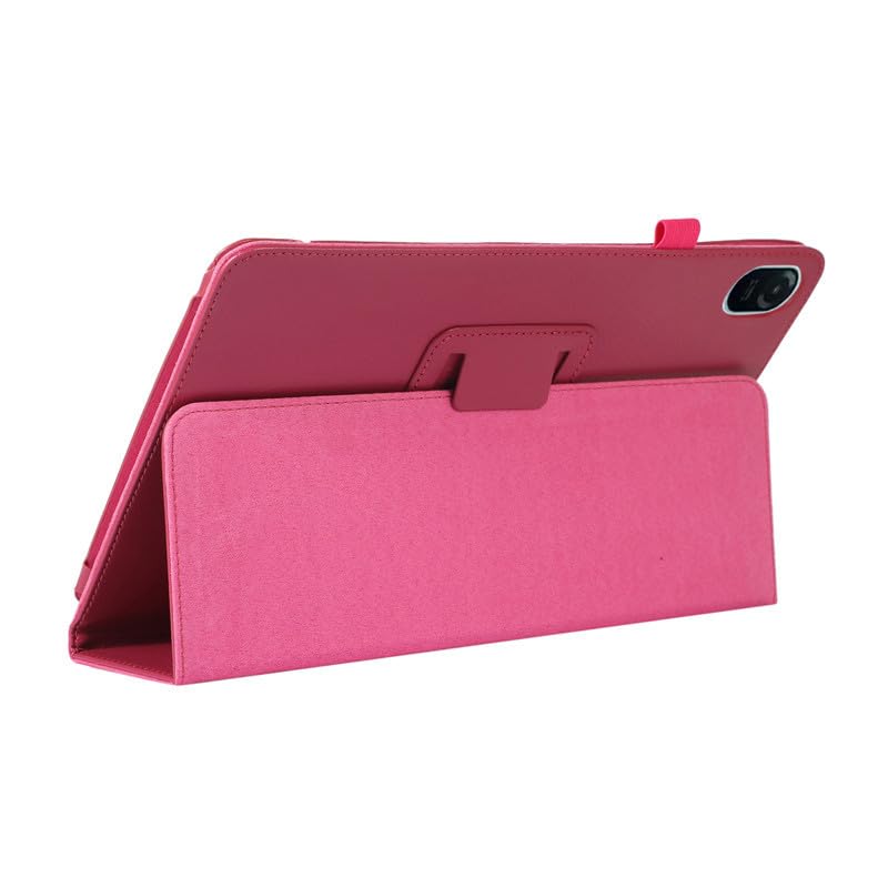 Nadaje się do Huawei Honor Pad 8 30.5 cm Etui na tablet HEY-W09 Lychee Pattern Bracket Dwukrotnie składany skórzany futerał ochronny (kolor: fioletowy)