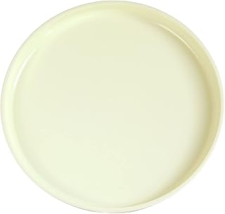 お盆 トレー 日本製 国産 電子レンジ対応 食洗器対応 抗菌 ノンスリップ レンジトレー クリーム (丸)