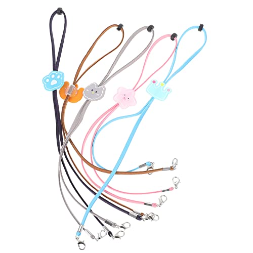 TOYANDONA 5Pcs Vidros Com Quadro da Corda Cadeia de Óculos de de Corda Titular Vidros Ajustável Apro