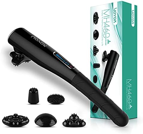 VOYOR Electric Handheld Massager Cordless with Rechargeable Design Deep Tissue Percussion Massage for Back, Neck, Leg, Body Muscle Pain Relief (US)