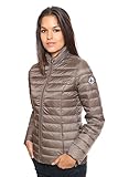 JOTT Damen Daunenjacke Cha mit Langen Ärmeln, Taupe, M