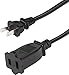1ft Toptekits Short US Power Extension Cable Cord US AC 2-Prong Male/Female Power Cable by Toptekits