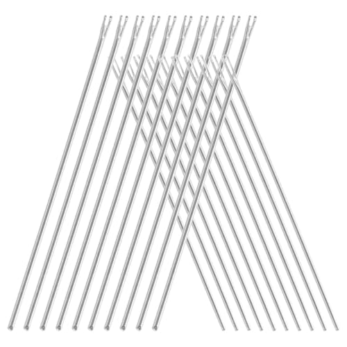 COHEALI 20-teiliges Puppenhaar-Werkzeug-Set mit 0,6 mm 0,8 mm Sticknadeln für DIY-Puppenhaarwurzelung, Handnähen, Häkelnadeln