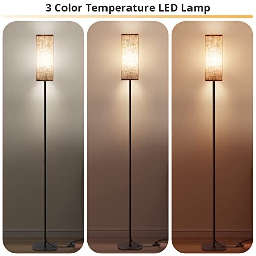 Iparts Expert Floor Lamp For Living Room, Ipartsexpert Modern Bedside Lamps For Bedroom, Modern Standing Lamps With Lampshade 67'' Tall For Office, Kids Room, Reading, Minimalist Light For Home Decor #TOP3