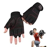 Verstellbarer Reithandschuh, Handgelenk, Fitnessstudio, mittlere Größe, rutschfeste Handfläche mit verstärktem Design, Fitness-Handschuh mit Material, Outdoor-Arbeitshandschuhe, Fäustlinge für Frauen