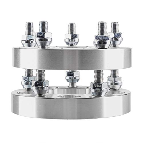 TRIBLE SIX 2Pcs 1'' Thick Wheel Spacers Adapters 5x4.5'' to 5x4.75'' 5x114.3mm to 5x120mm 12x1.5 Stud Replacement for 2001-2015 Escape 1999-2016 Jeep
