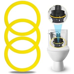 3Pcs Canister Flush Valve Seal for Kohler, Toilet Tank Parts GP1059291 Flush Valve Seal, Silicone Gasket Replacement Parts Toilet Seal Ring