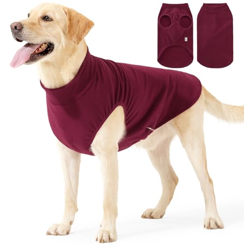 BT Bear Dog Winter Coat Soft Warm Fleece Pets Jacket Vest for Medium Dogs Large dogs Red_XL