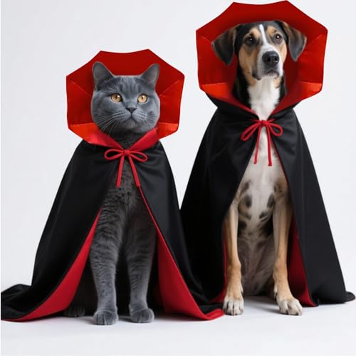 Disfraz capa vampiro para perro y gato talla pequeña miniatura 4