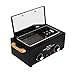 QUTUNI High Temperature Metal Tool Cleaning Box, 1.5L Dry Heat Box with Adjustable Temperature and Time for Nail Barber Tattoo Metal Equipment Cleaning (Black)