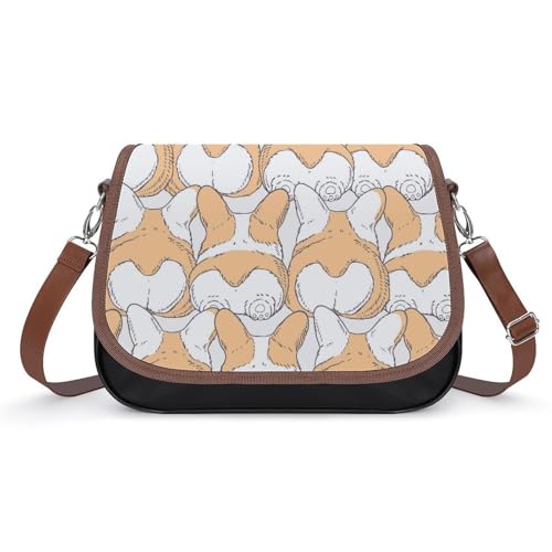 Sacoche en cuir Corgi imperméable et sac messager femme