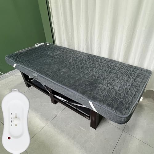 ZcxTry Chauffé Surmatelas pour Table De Massage,Matelas Chauffant Bed-Topper,Rembourrage De Lit-Spa avec Trou-Respiration...