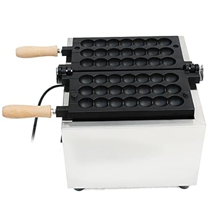 Waffelbecher 1500W Waffelpfanne,Teflon Waffelpommes Maker,Waffel Ball Maker,Kommerzielle und Hause Edelstahl Antihaft-Pfanne Elektrisch Waffelbissen Bubble für gefüllte waffeln – Bild 8