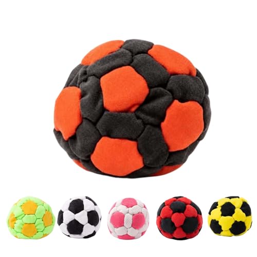 Dragonfly Footbag,32-Panel Hacky Sack Spiral Pellet Filled Footbag Ball, Soft Durable Soccer Style Kick Bag for Foot Coordination Training, Outdoor Play, Stress Relief Toy (F)