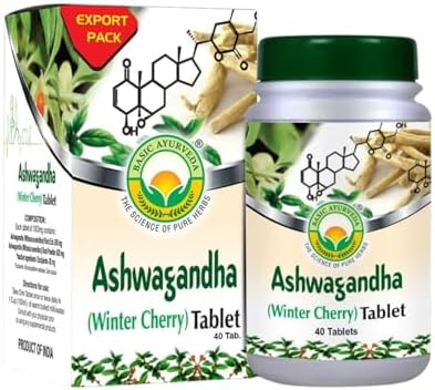 BASIC AYURVEDA Ashwagandha Tablets - 1000mg | Winter Cherry Herba...