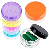 【Versatile and Multi-Functional】:This pocket pill holder is not just for pills. Use it as a small travel pill holder for pocket to store fish oil, or supplements. Its compact size makes it a convenient pill storage box for small items like jewelry or earplugs.
