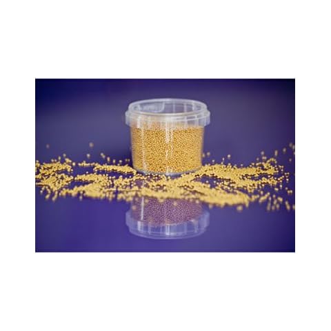 100g Shimmer Gold Edible Non Pareils/Mini Sugar Pearls Balls for Cake Cupca Cover