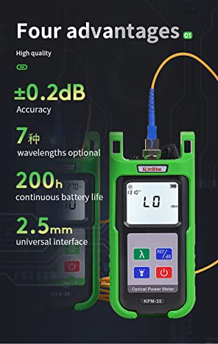 Image of KPM-35 Optic Fiber Power Meter with Measurement Range -70~+10dBm, Self Calibration Function