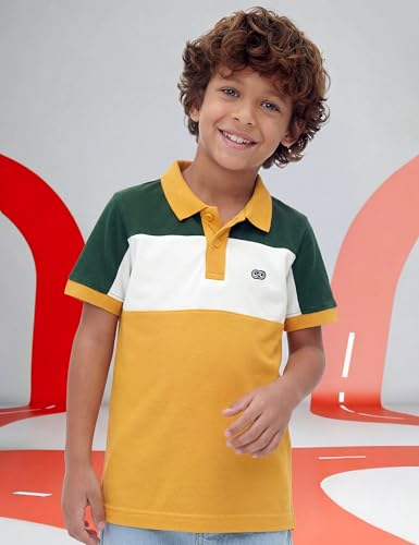 Image of Amazon Brand - Symbol Boy's Color Block Regular Fit Polo Shirt