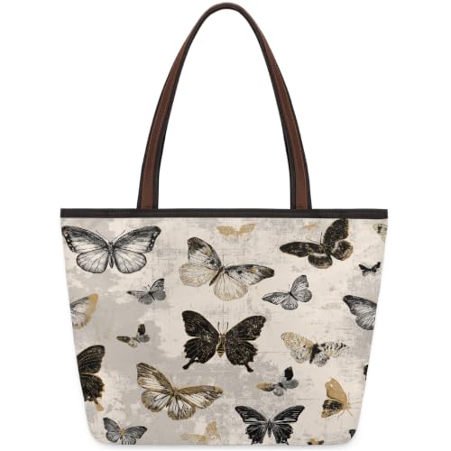 Sac fourre-tout papillon pour vos voyages, séances shopping et journées de travail