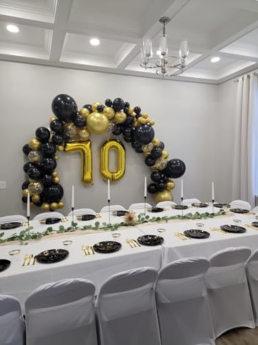 Image of Gold Number Balloon 40 Inch, 0 Number Balloons, 10 20 30 40 50 Numbers Balloon Birthday Decorations, Gold Party Supplies for Women Men