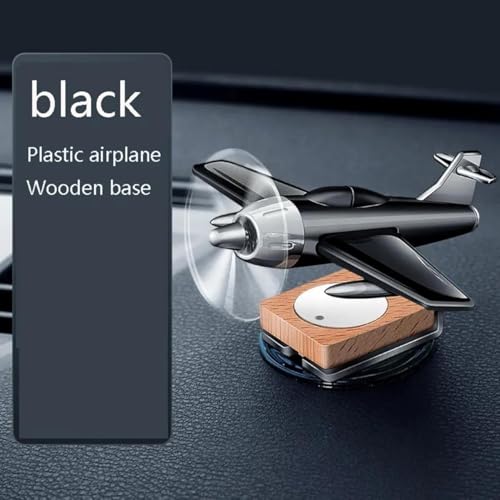 Image of SARTE Car Dashboard Decoration Item Solar Airplane Perfume Diffuser Automatic Rotating Jet Air Freshener Unique Solar Powered Car Dashboard Toy and Interior Accessory for Long-Lasting Fragrance