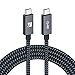 Ladekabel Schnellladekabel  günstig Kaufen-IVANKY USB C auf USB C Kabel 2M, USB 3.2 Gen2×2 Typ C Ladekabel, 100W 20V/5A Power Delivery Schnellladekabel, 4K@60Hz, 20Gbps Datenübertragung, USB C Kabel für iPhone 15 und andere USB C Geräte