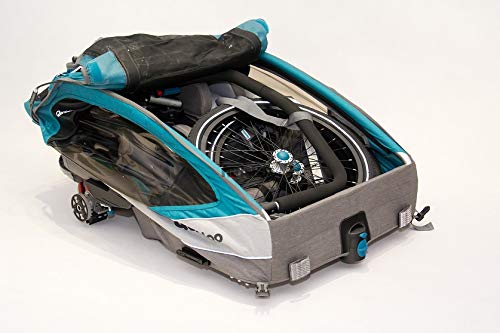 Qeridoo Speedkid2 2020 Double Seat Kids Bike Trailer Stroller